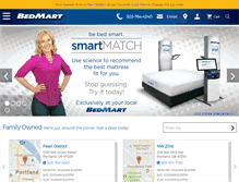 Tablet Screenshot of bedmartmattresssuperstores.com